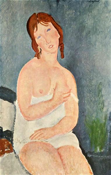 Young woman with shirt (little milkman) - 1917