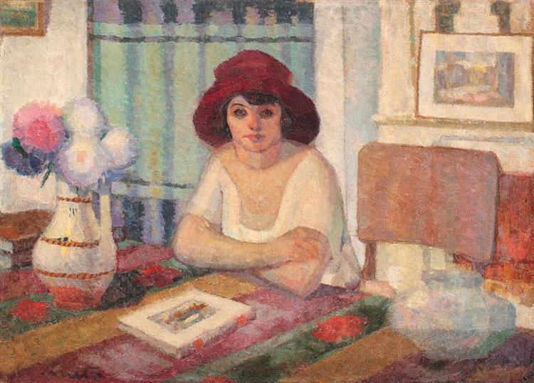 Young woman inside - 1923