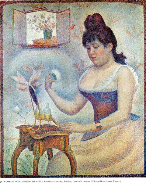 Mujer Joven Empolvándose - 1890