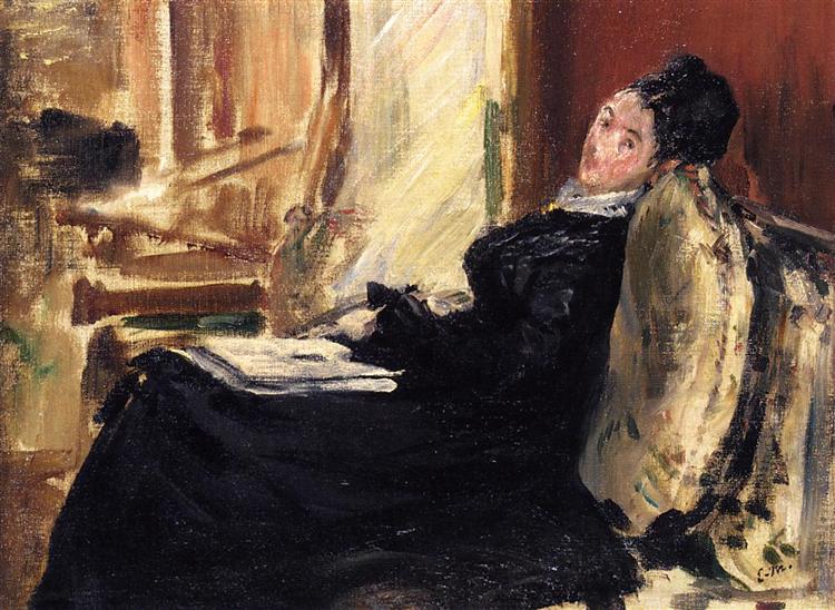 Giovane donna con un libro - 1875