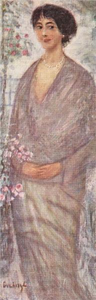 Giovane donna con Rosal - 1912