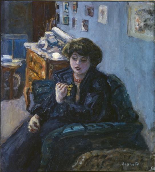 Young woman inside - 1906