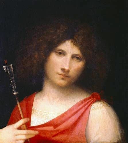 Young Man Holding an Arrow - 1505