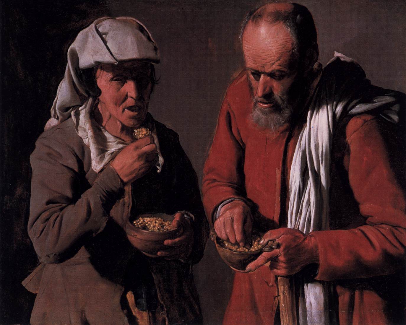 Peasant Couple Eating