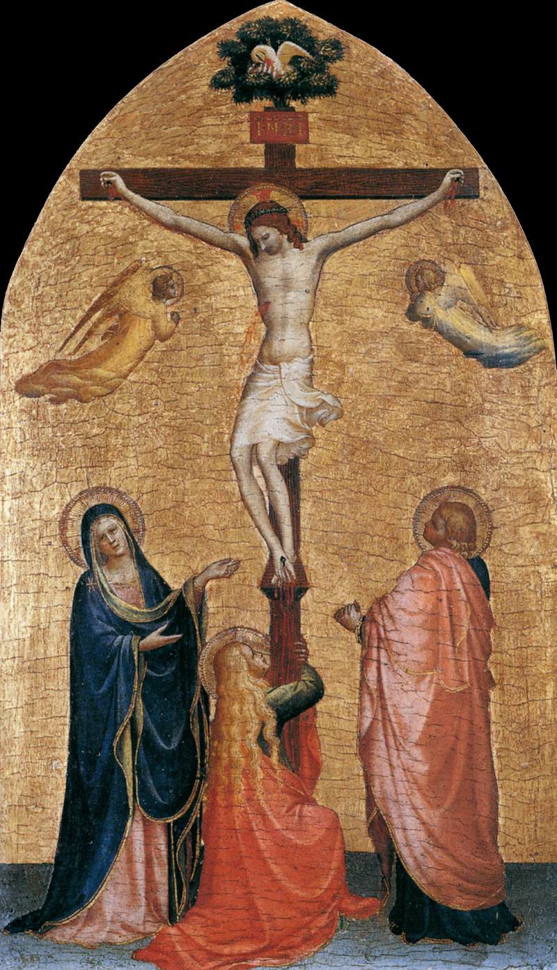 Die Kreuzigung mit der Jungfrau, Johannes der Evangelist und Mary Magdelene