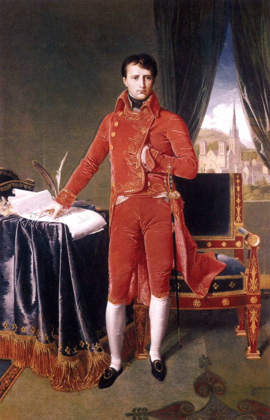 Portræt af Napoleon Bonaparte, første konsul