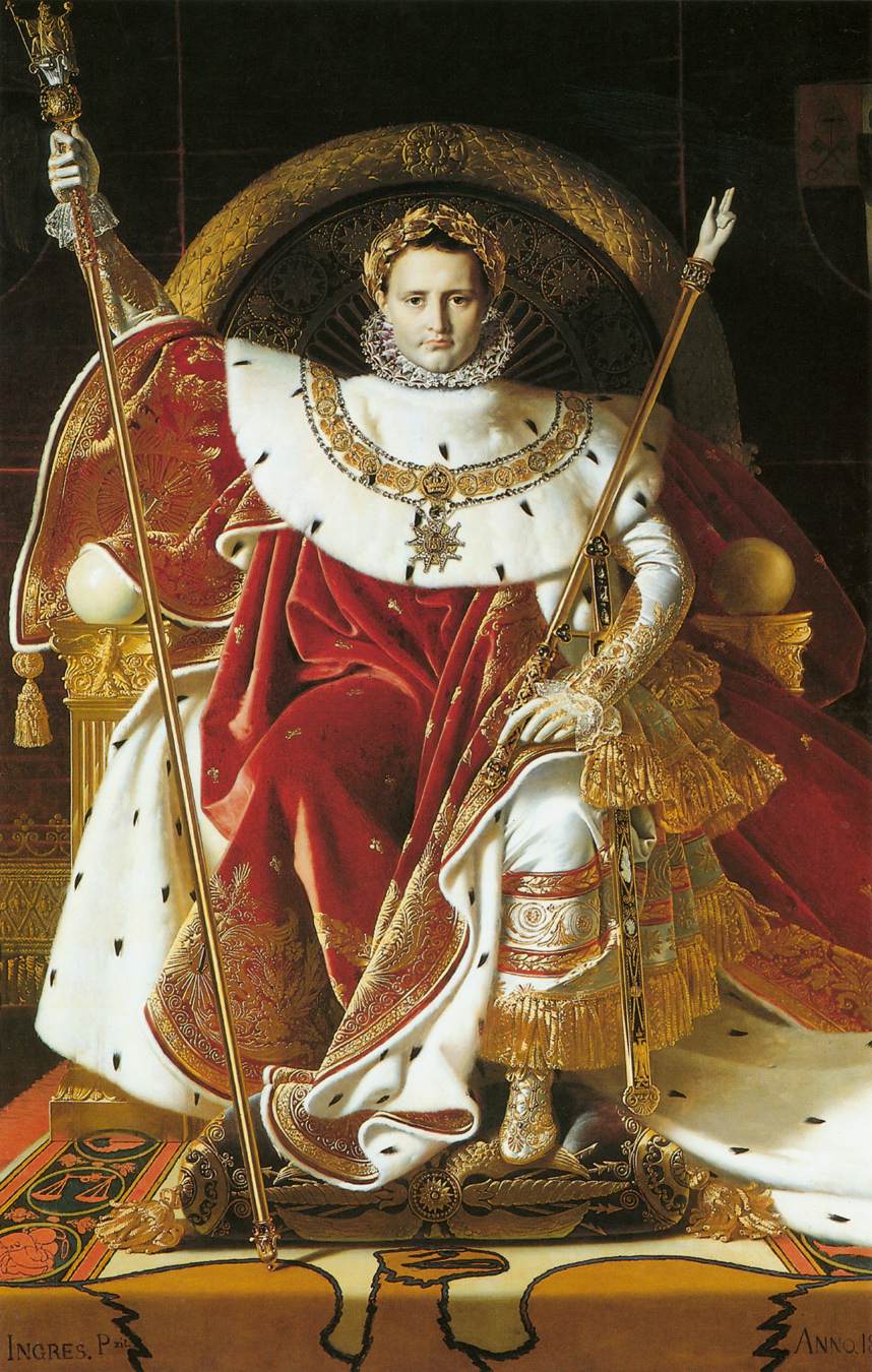 Napoleon I på den kejserlige trone