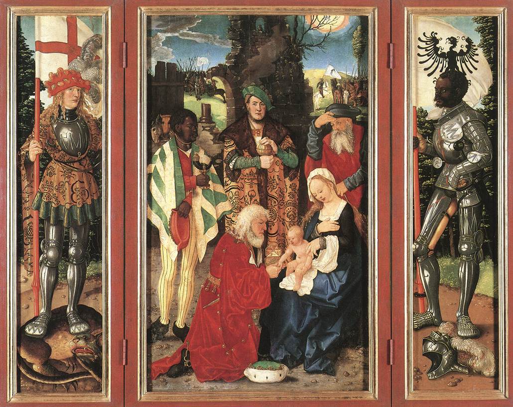 Altarbild von drei Königen (offen)