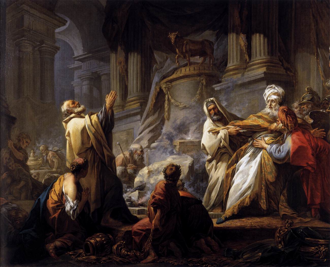 Jeroboam oferuje ofiarę dla idola