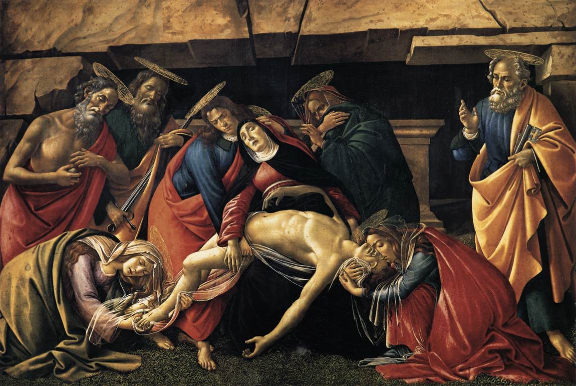 Lamentação sobre o Cristo morto com os santos