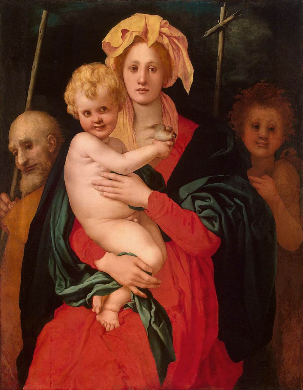 Jomfruen og barnet med San José og San Juan Bautista