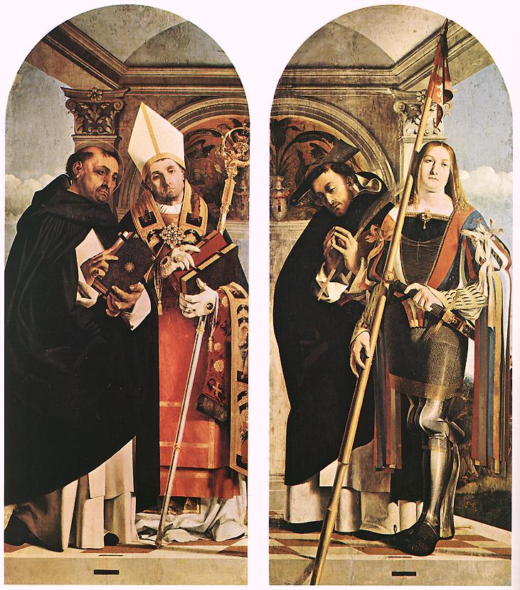 Saint Thomas Aquinas and Flavian, Saint Peter the Martyr and Vitus