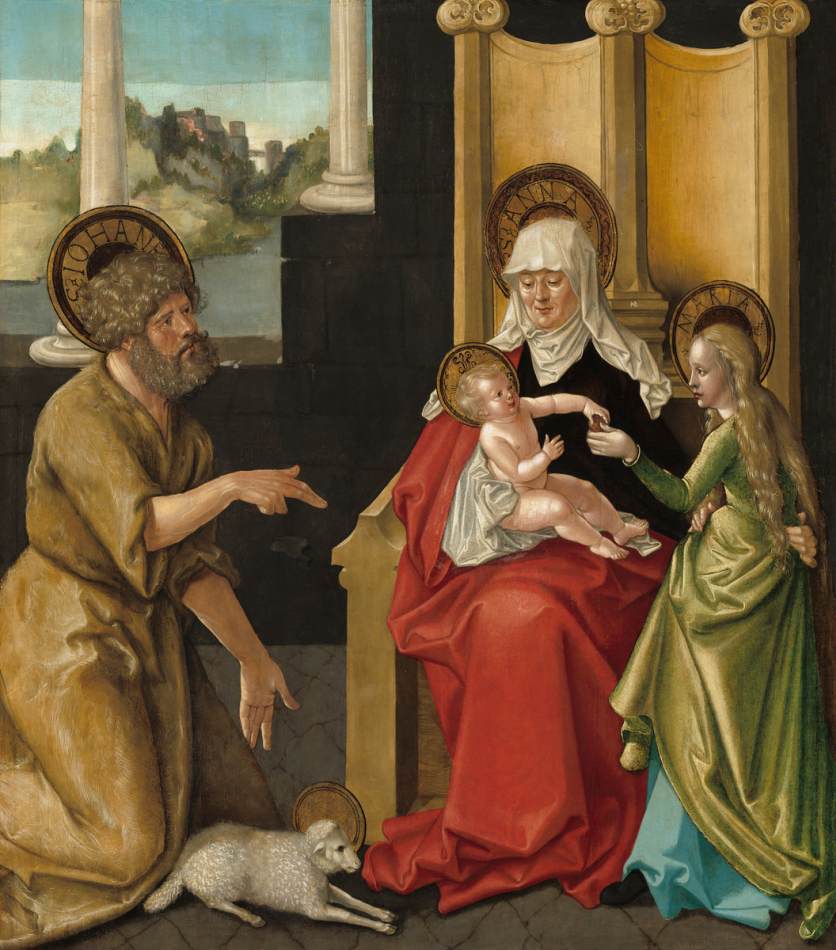 Santa Ana mit dem Kind Jesus Christus, der Jungfrau und dem Heiligen Johannes der Täufer