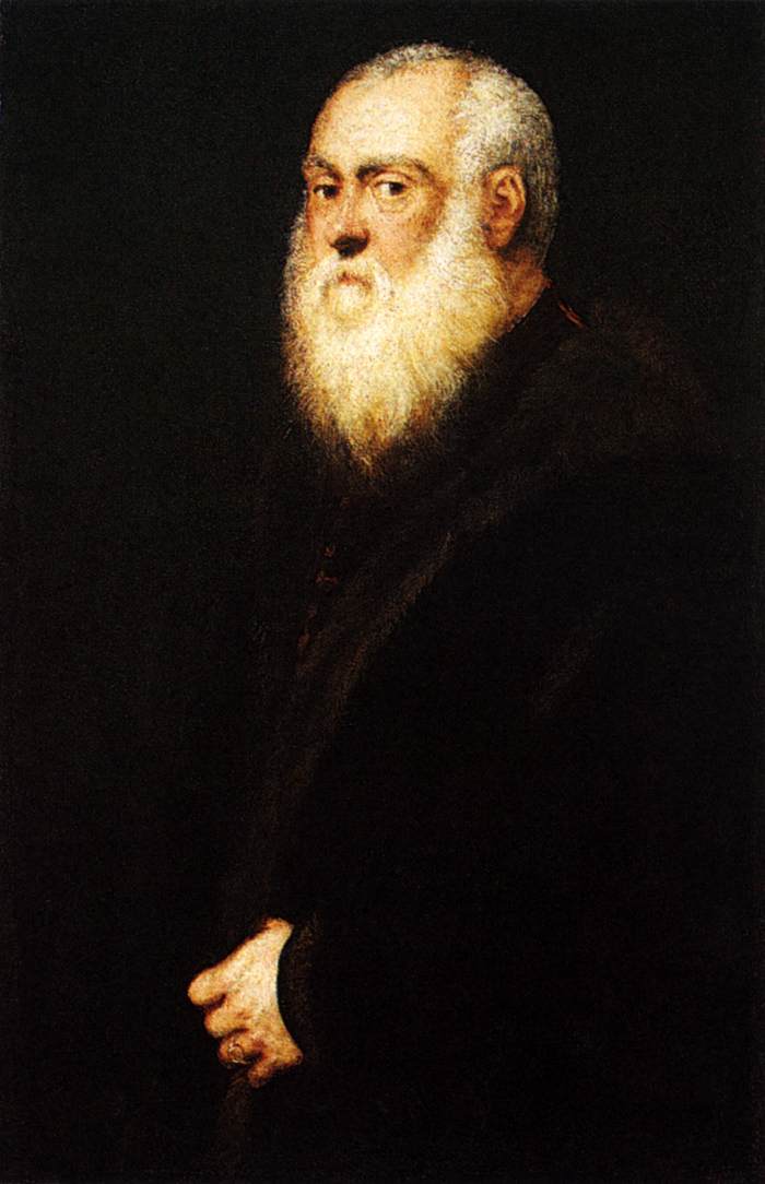 Portrait of a White Bearded Man