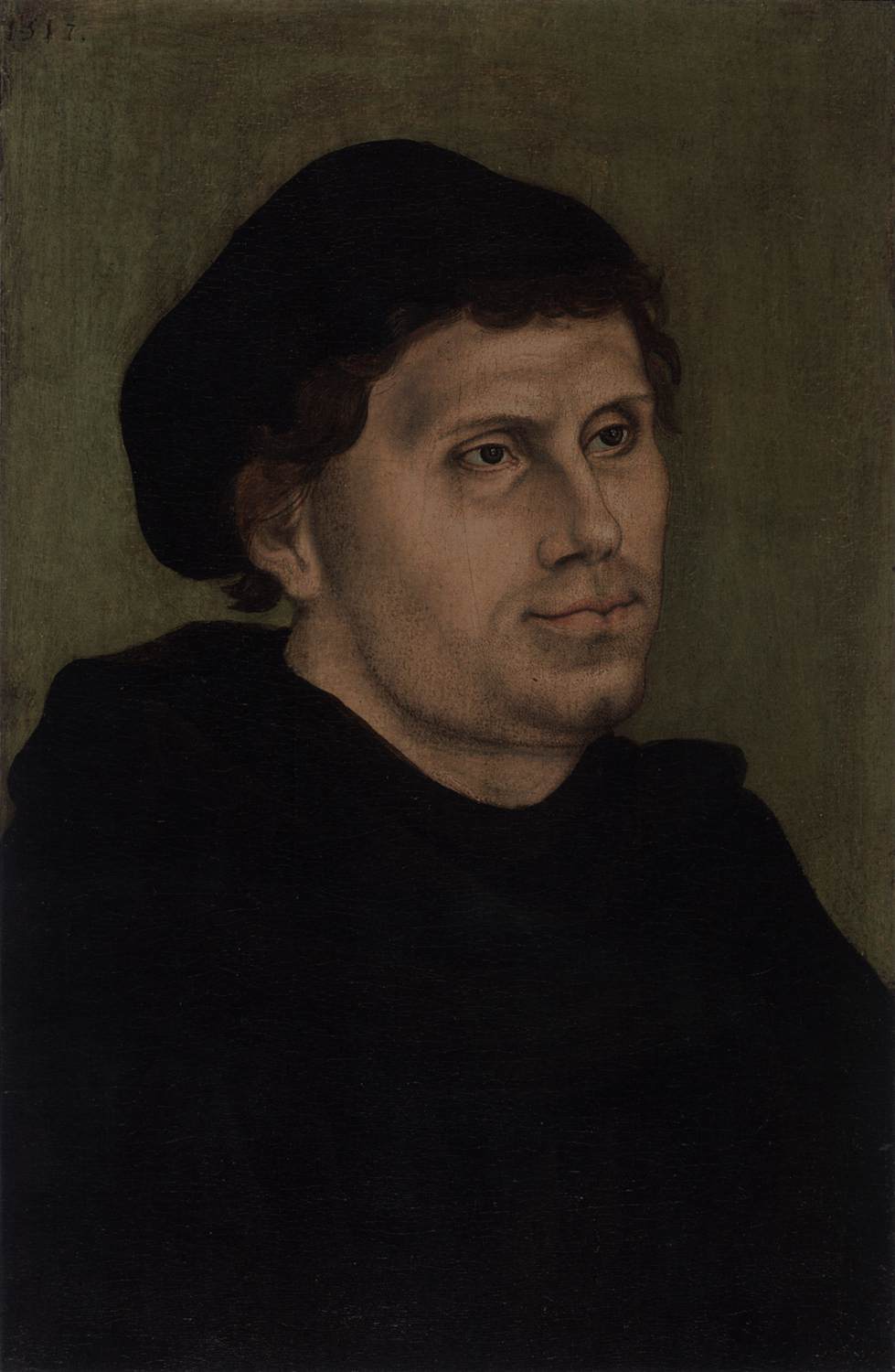 Martin Luther als Augustinermönch mit einem Doktorand