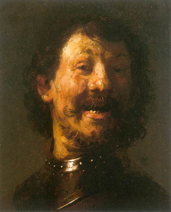 a laughing man