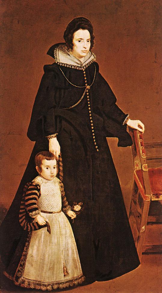 Dona Antonia de Ipeñarrieta y Galdós e seu filho Luis