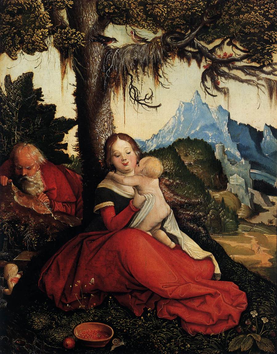 The Holy Family in the open air