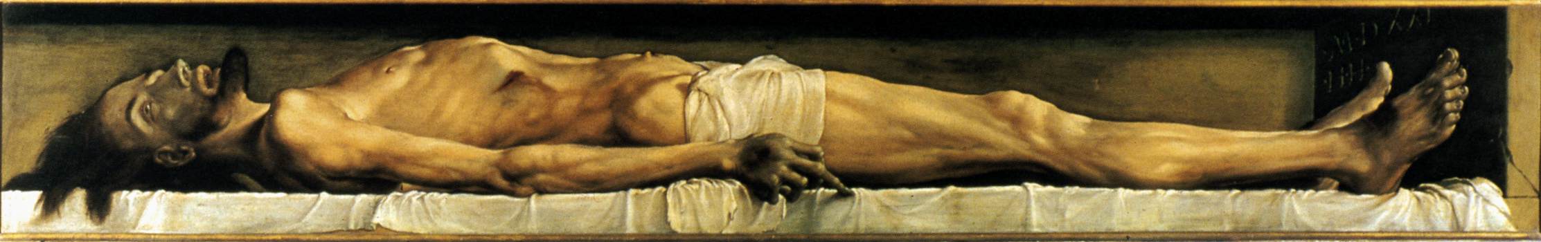 Il corpo del Cristo morto nella tomba