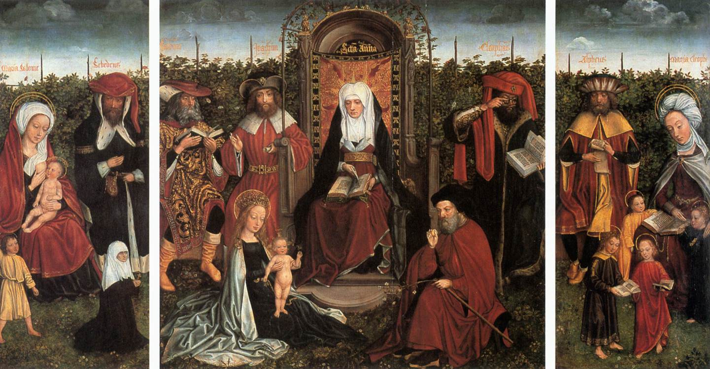 Triptych with the Family of Santa Ana