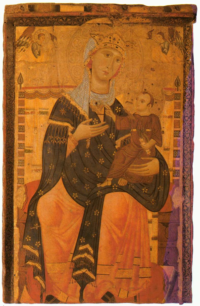 La Vergine in trono con il bambino di Cristo