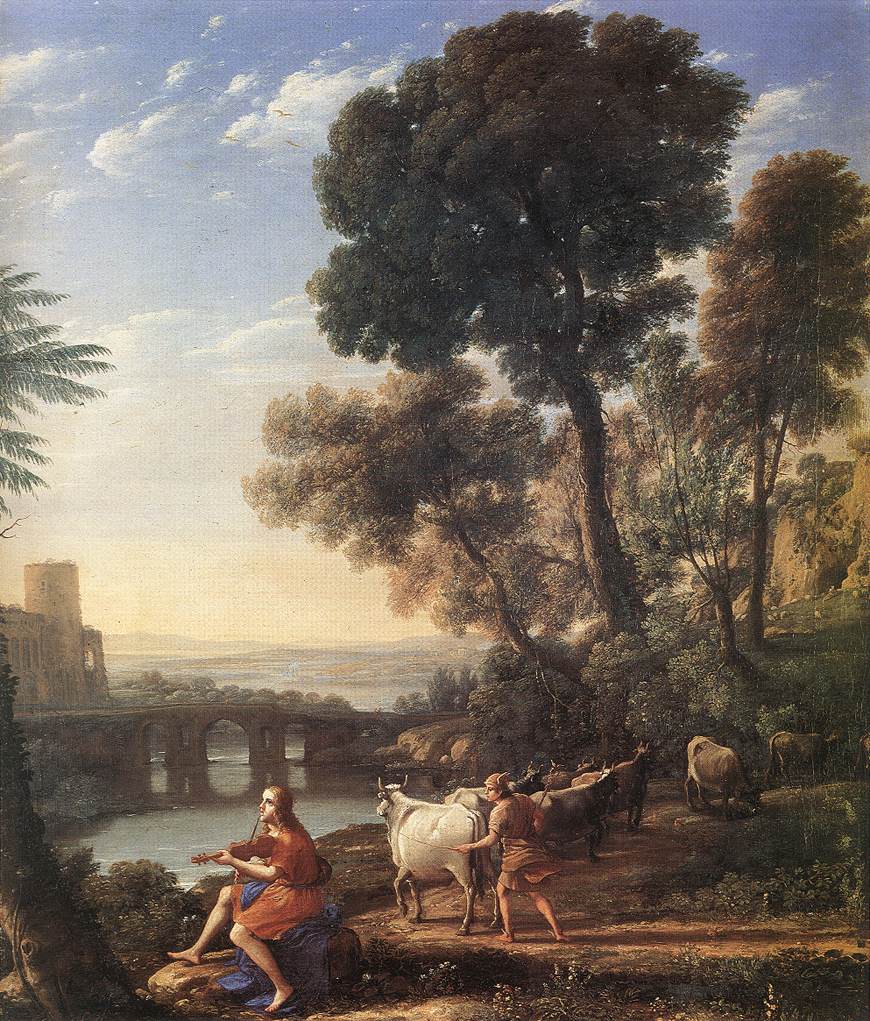 Landschaft mit Apollo schützt Admetus 'Herden