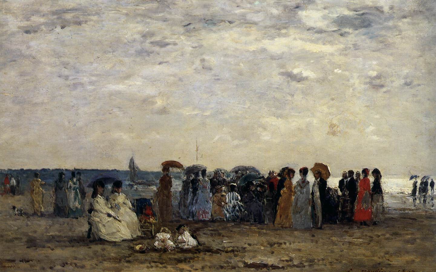 Bathers at Trogille Beach