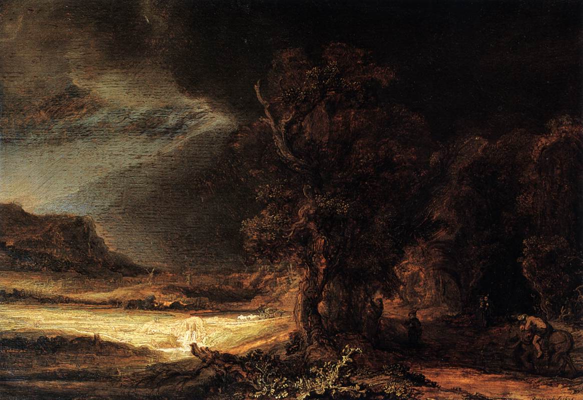 Landschap met de goede Samaritaan