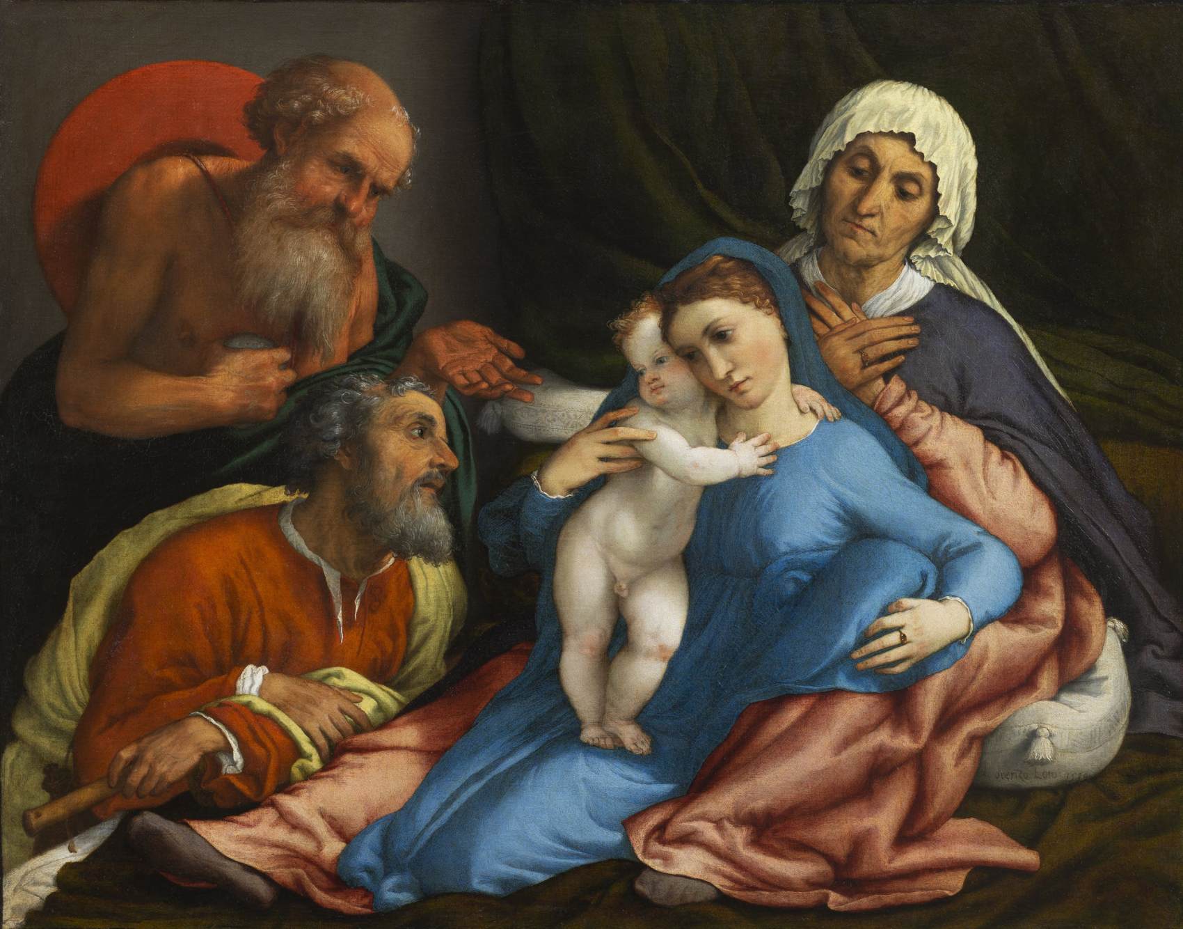 The Holy Family with Saint Jerome