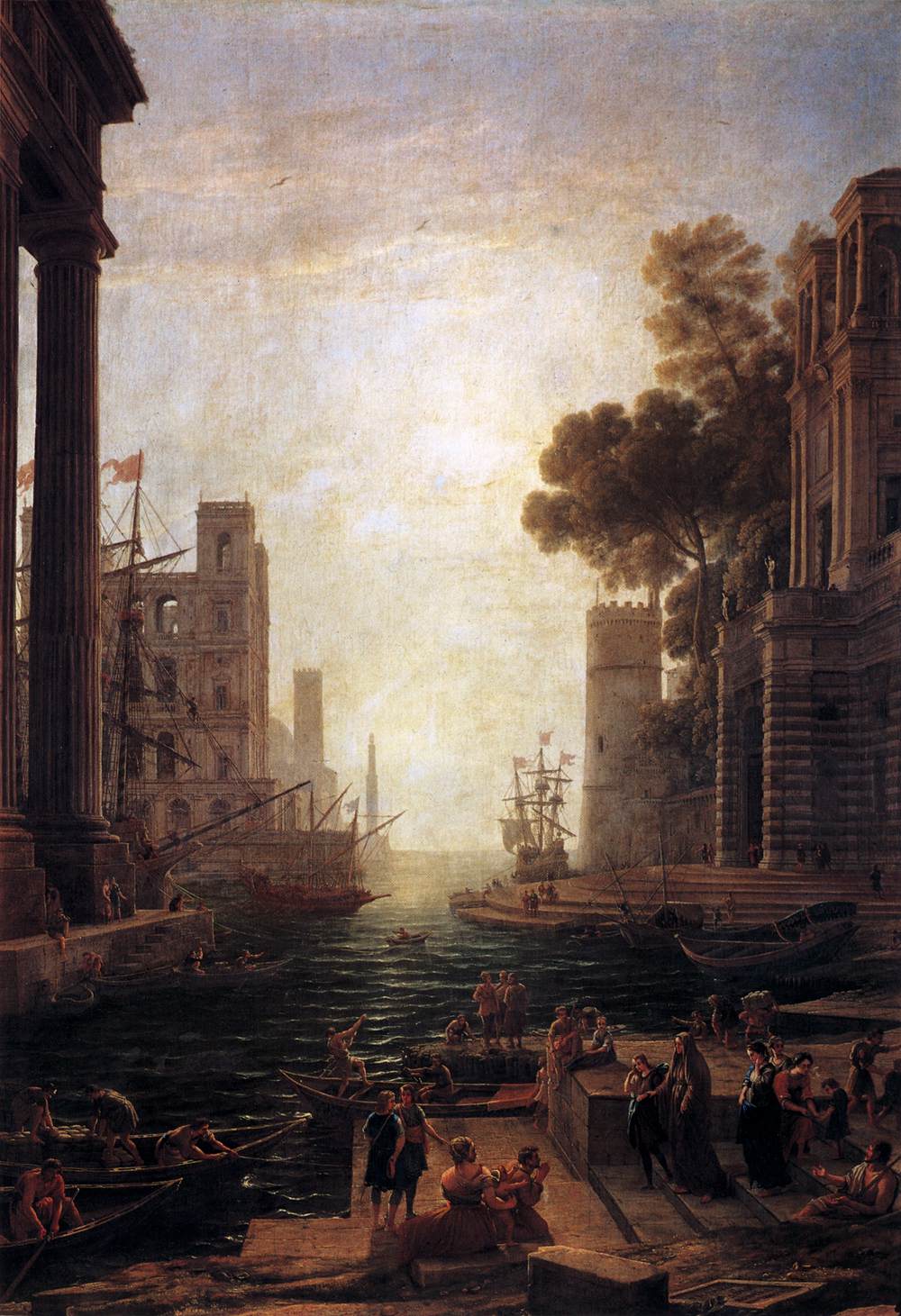 Embarkation of Saint Paula Romana in Ostia