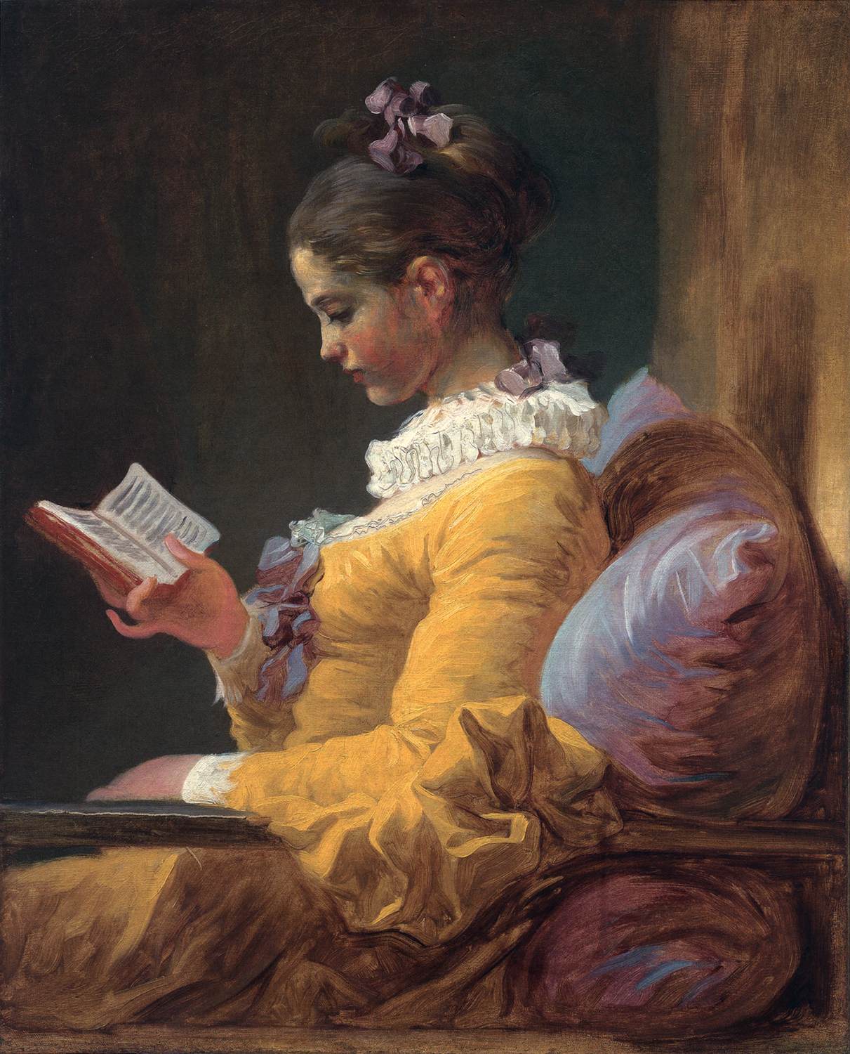 A girl reading