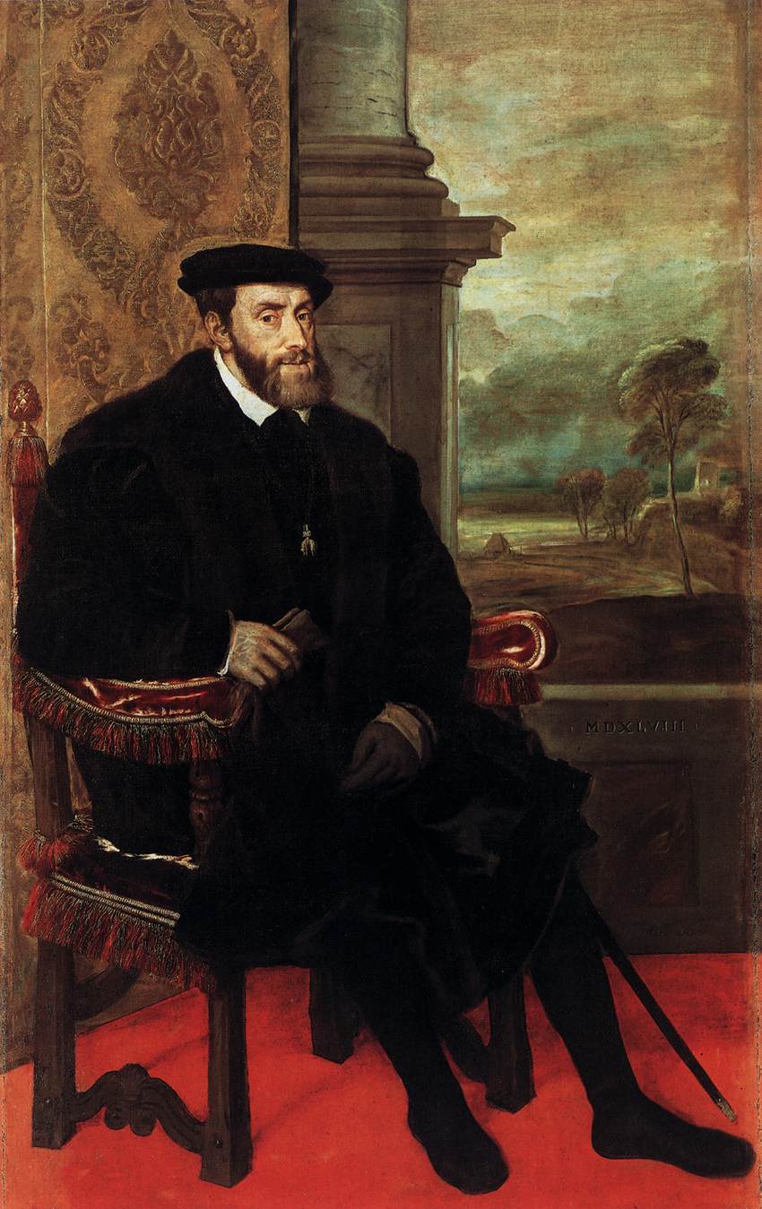 Retrato de Carlos V Sitting