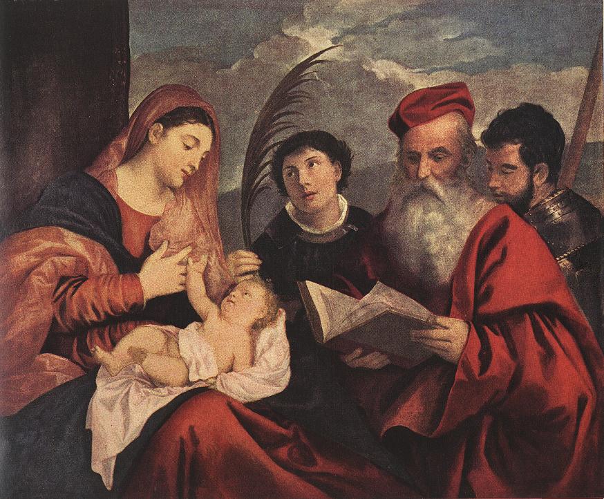 Maria med barnet og de hellige