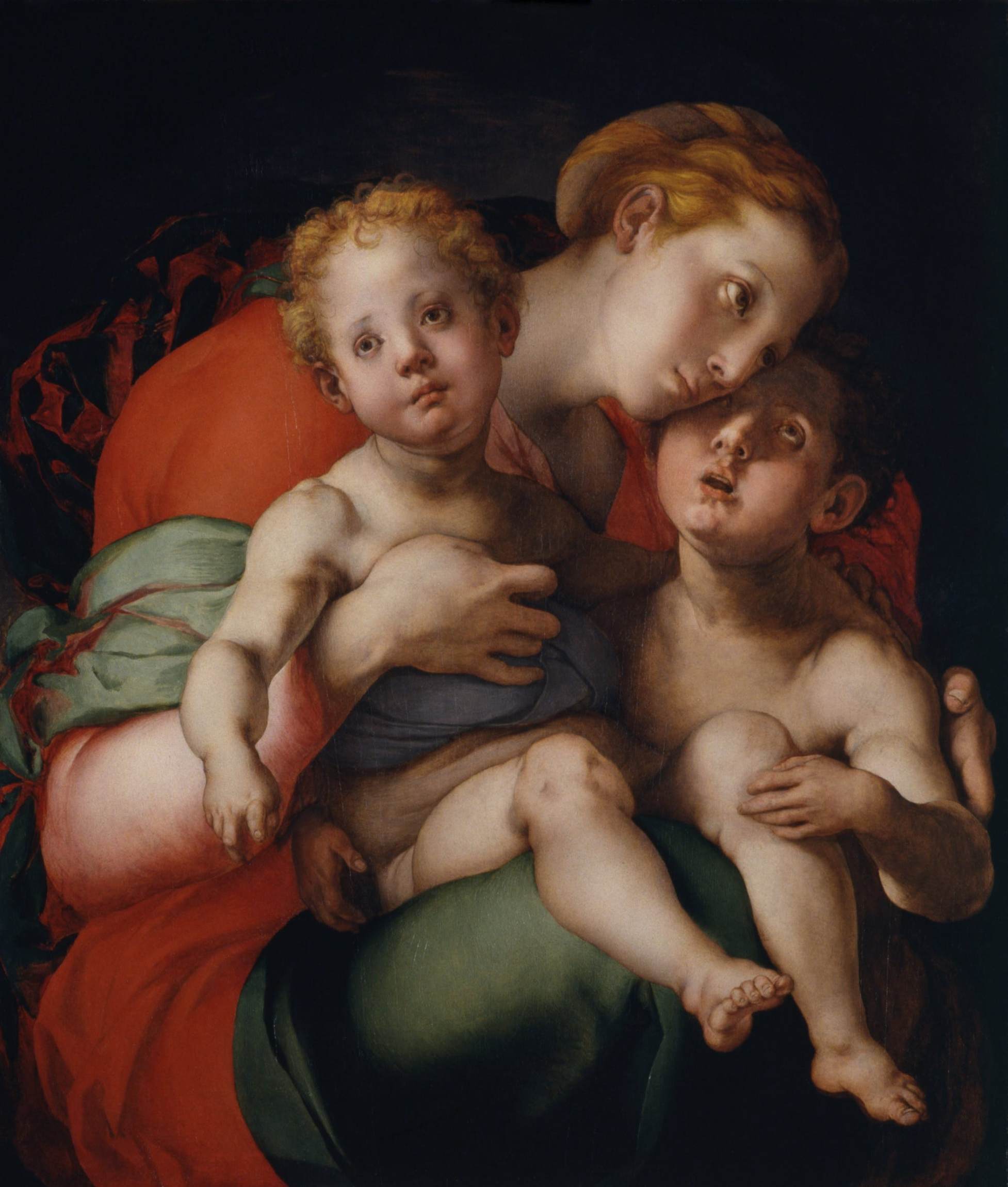 La vierge et l'enfant avec le jeune San Juan