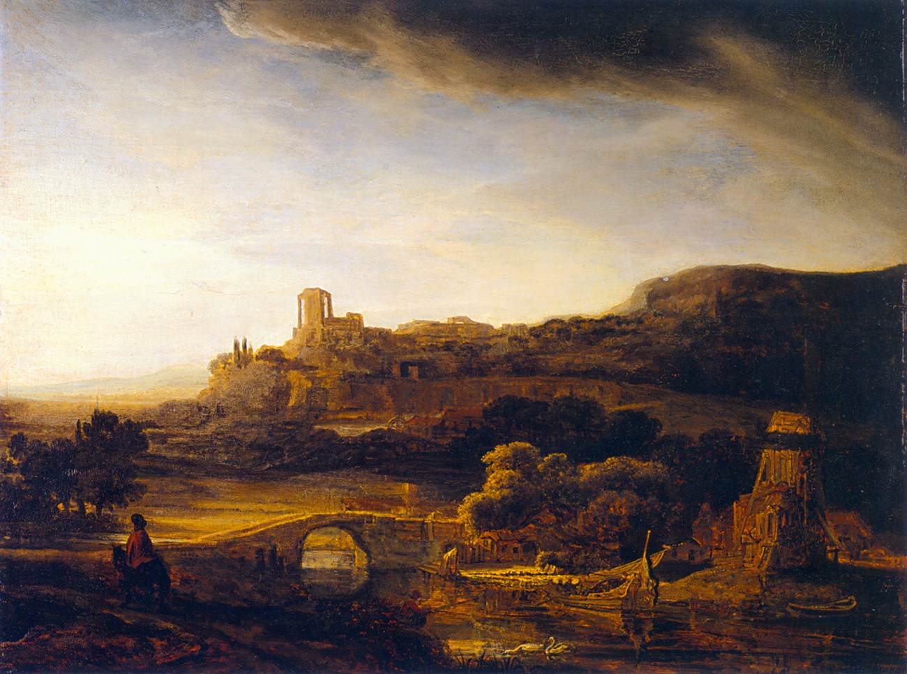 River Valley with Ruins