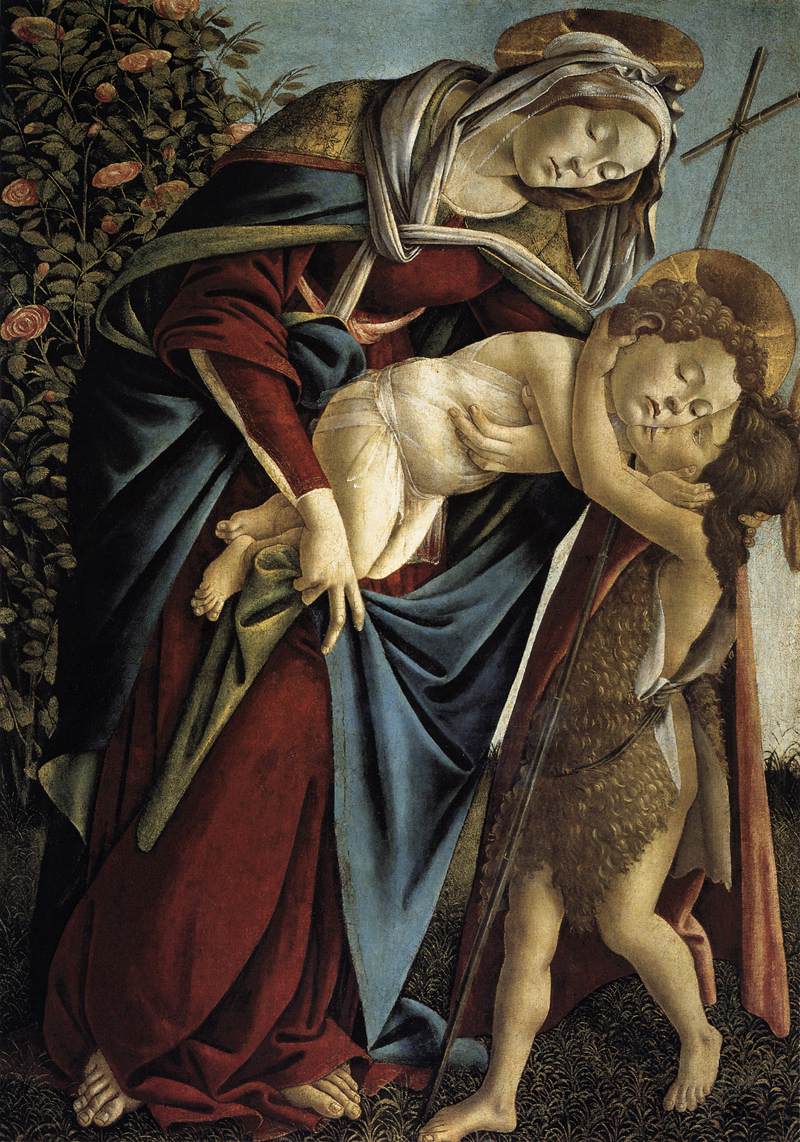 Die Jungfrau und das Kind und der junge San Juan Bautista