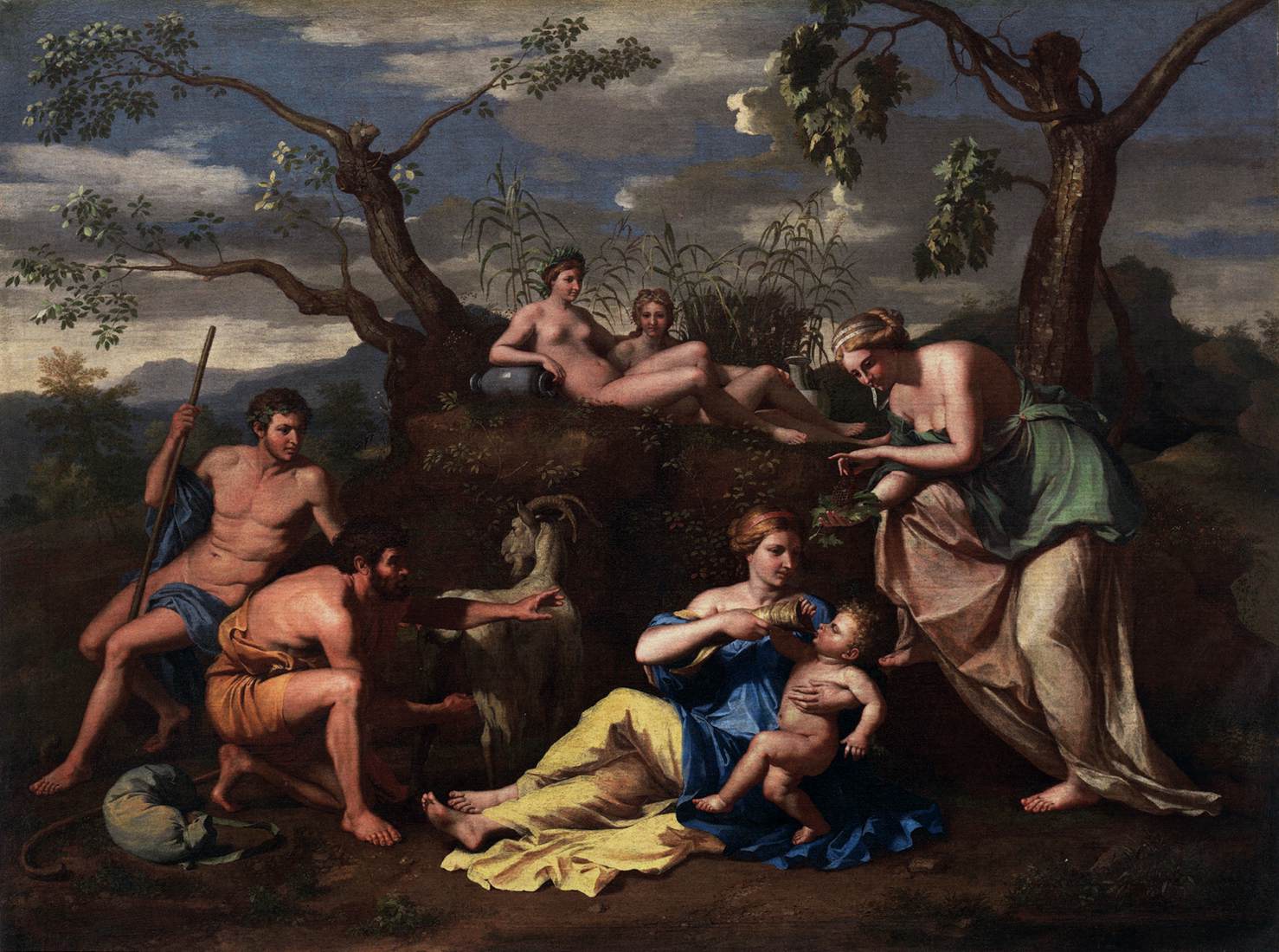 Nymphs Feeding the Jupiter Child