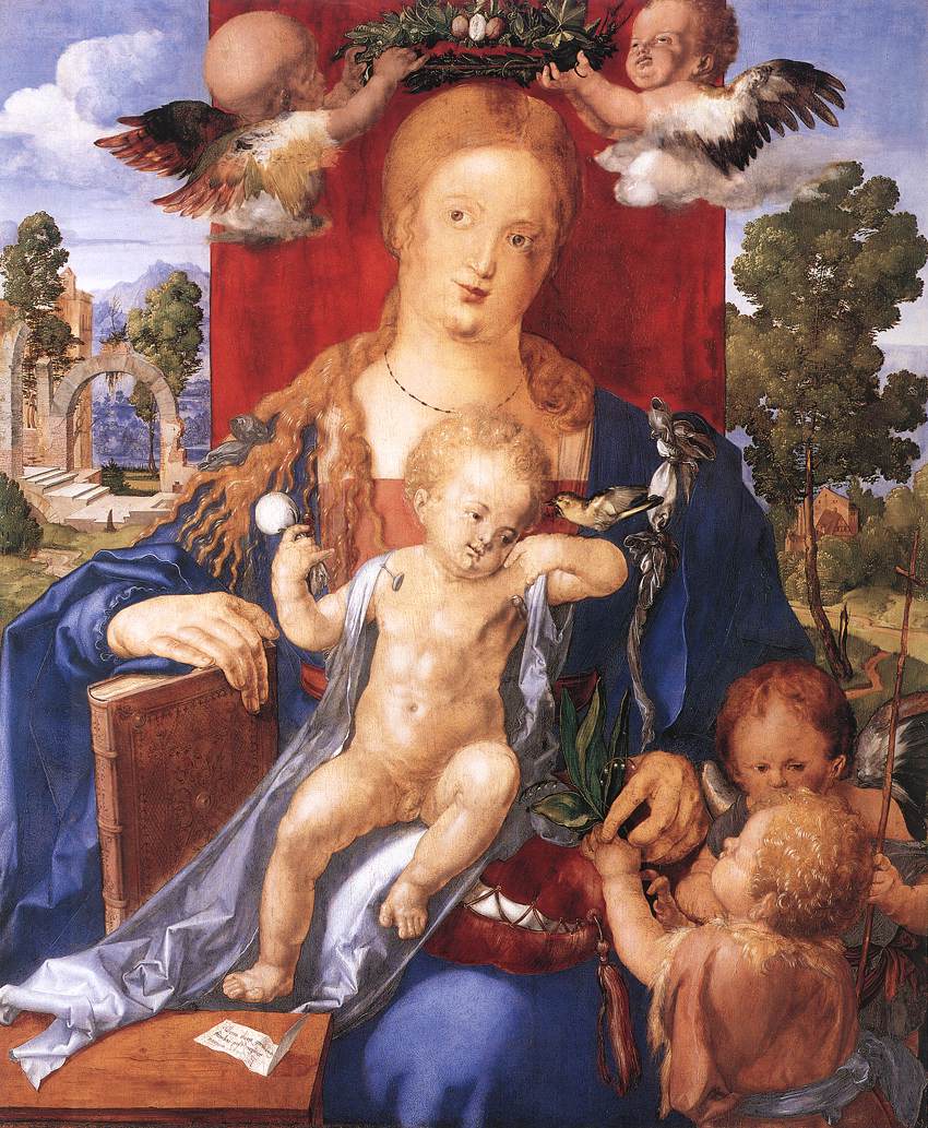 La vierge avec le siskin