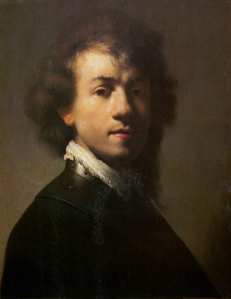 Auto-Portrait avec collier en dentelle