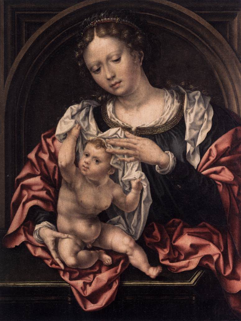 Virgin and Child with the Veil