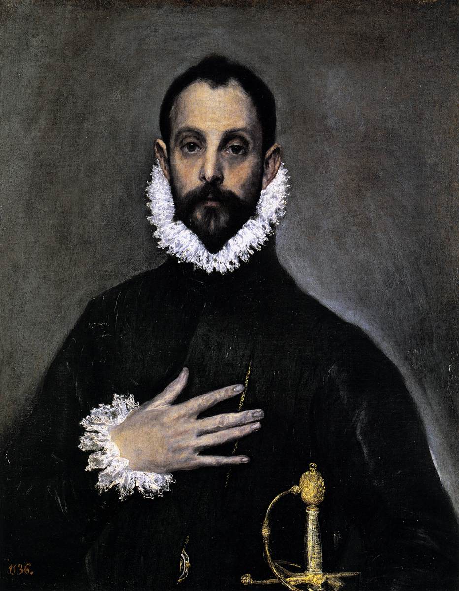 Nobleman with Hand on his Chest