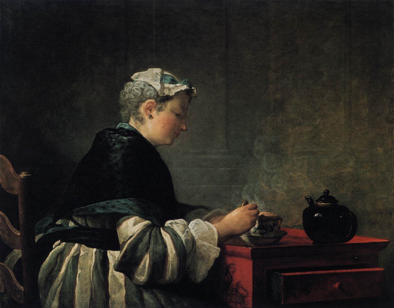 Mujer Tomando Té