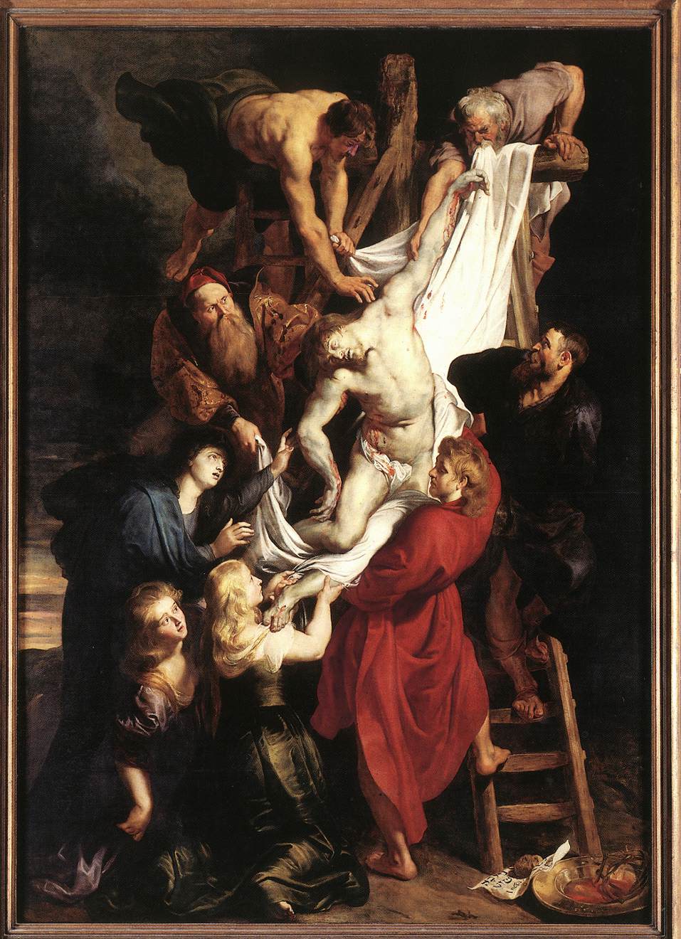 Nedstigning fra korset (centralt panel)