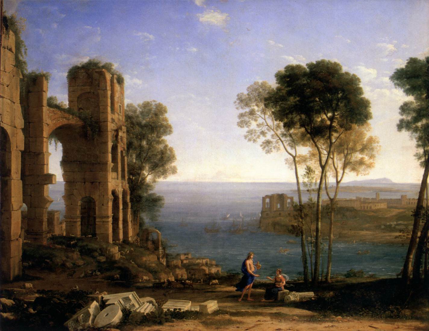 Landschaft mit Apollo und La Sibila de Cumas