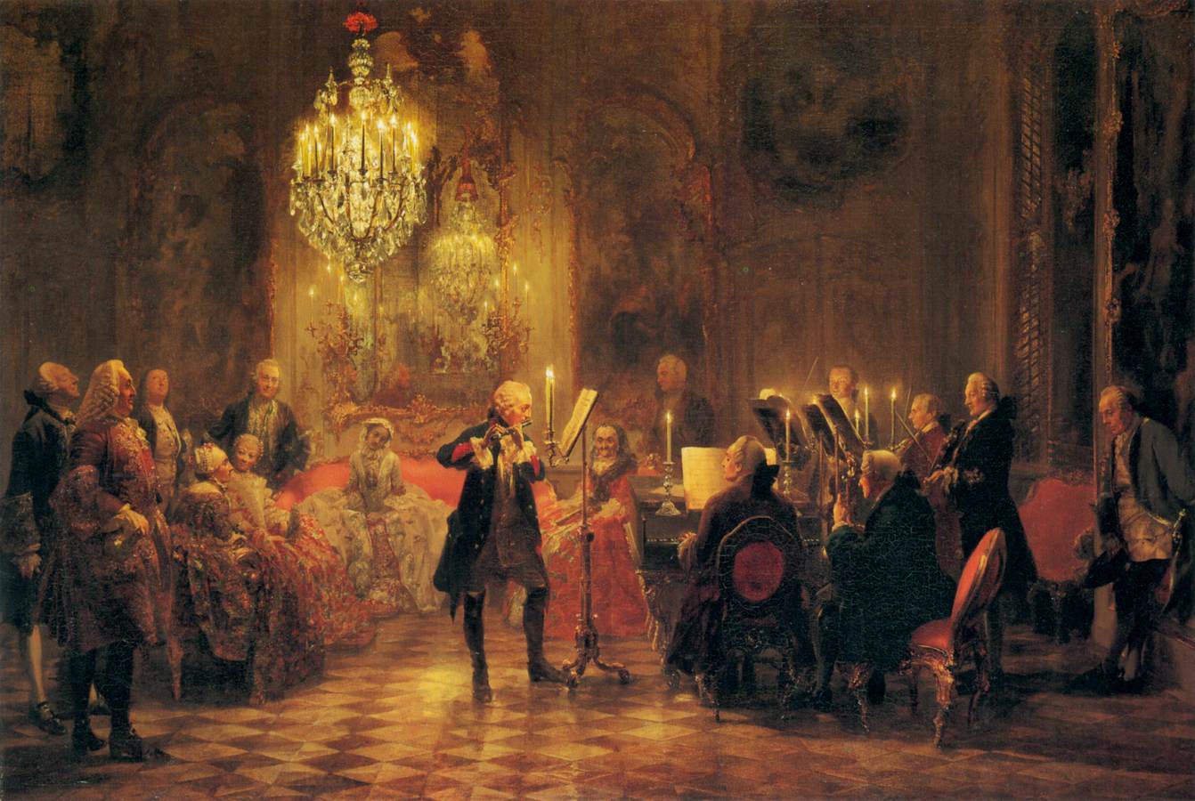 Ein Frederick Flötenkonzert das Große in Sansouci