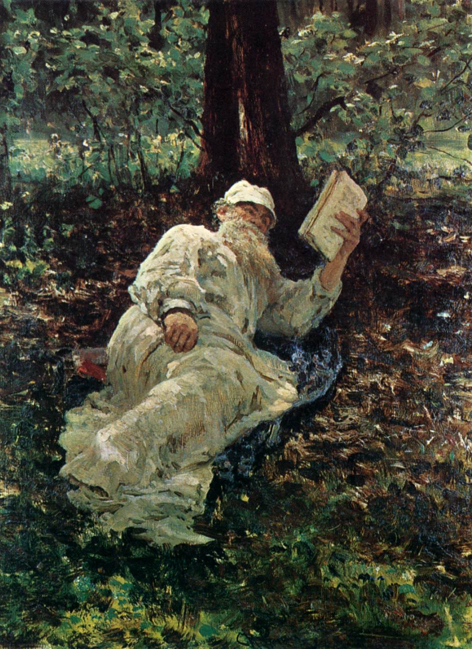 Tolstoj riposando nella foresta