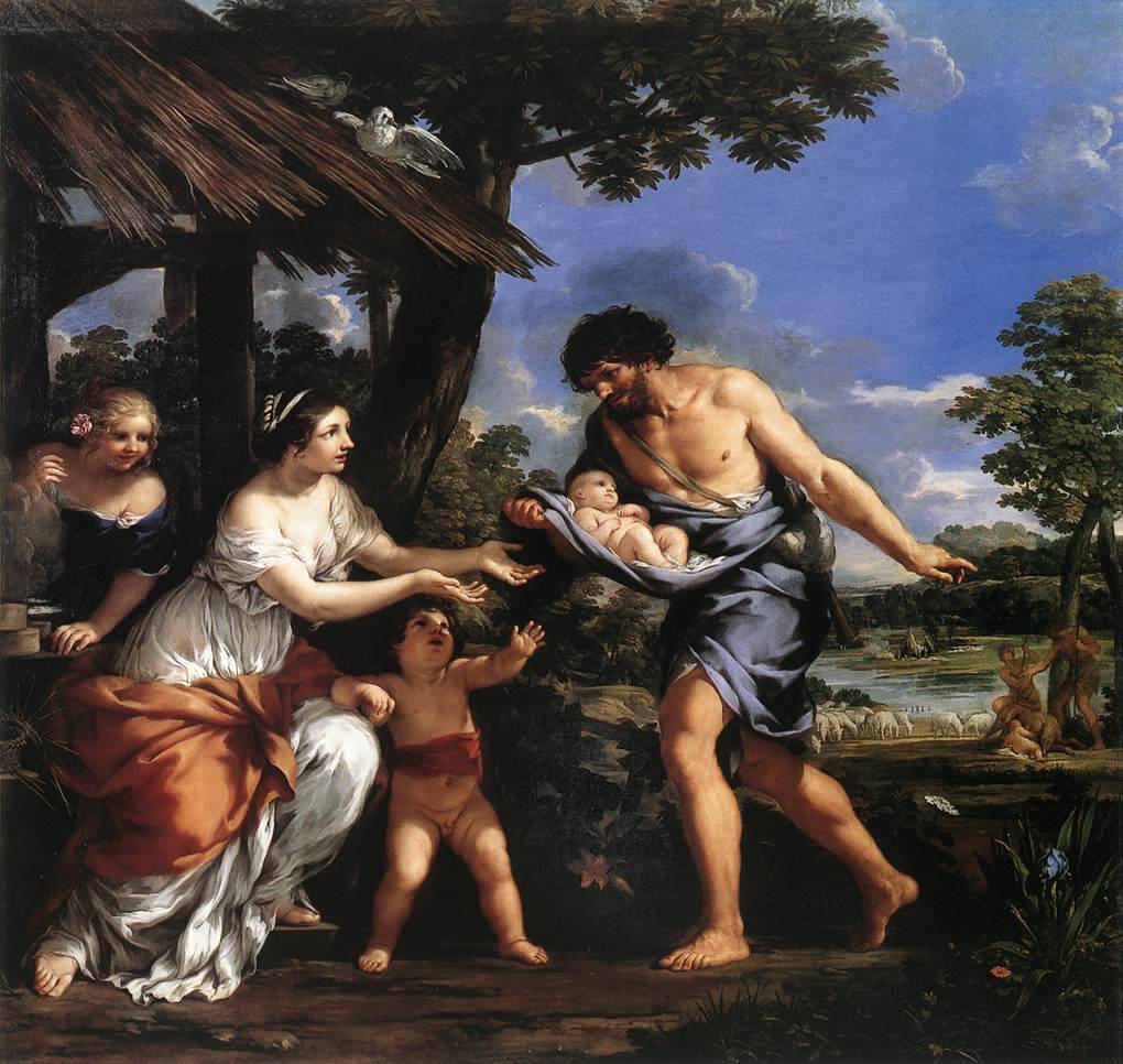 Romulus and Remus Given Refuge By Faustulus