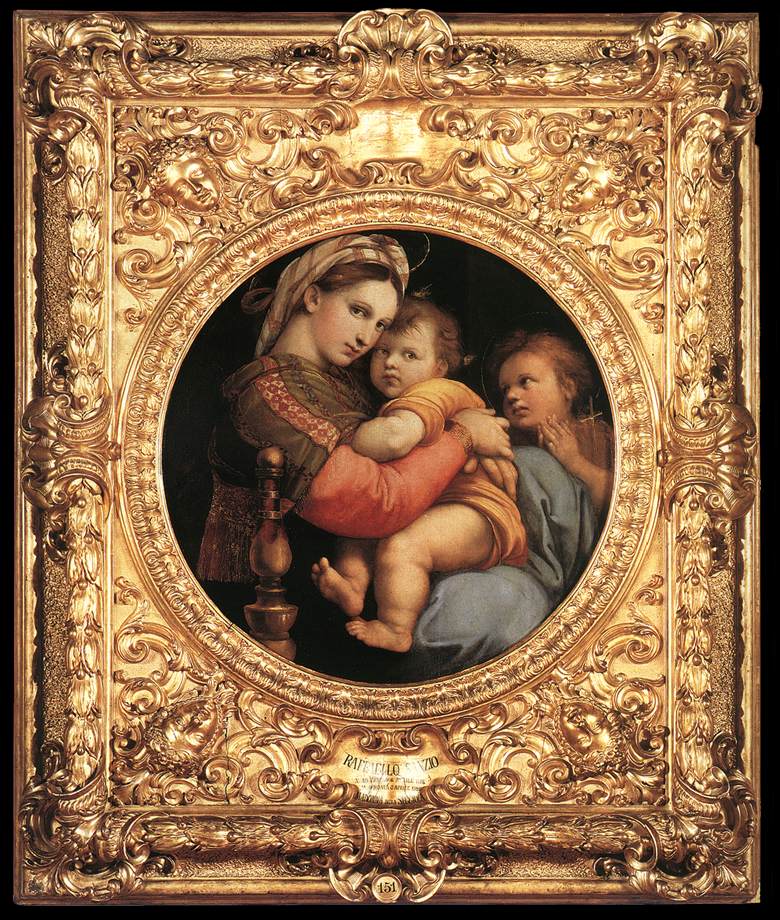 The Virgin of the Seggiola (Framed)