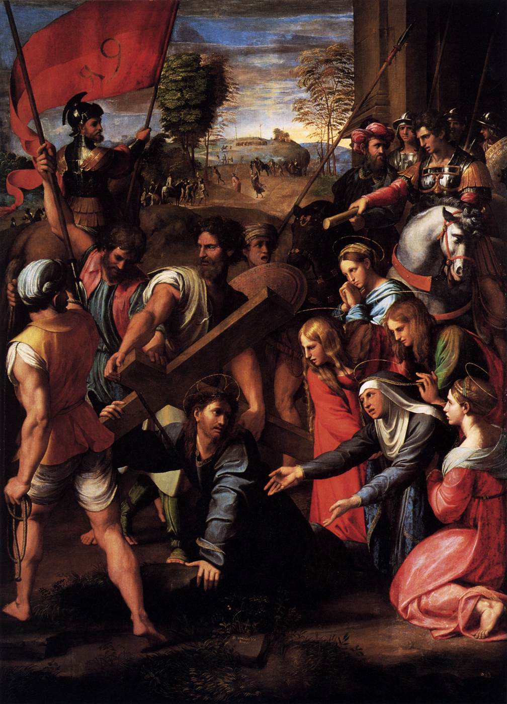 Cristo Cae en El Camino al Calvario