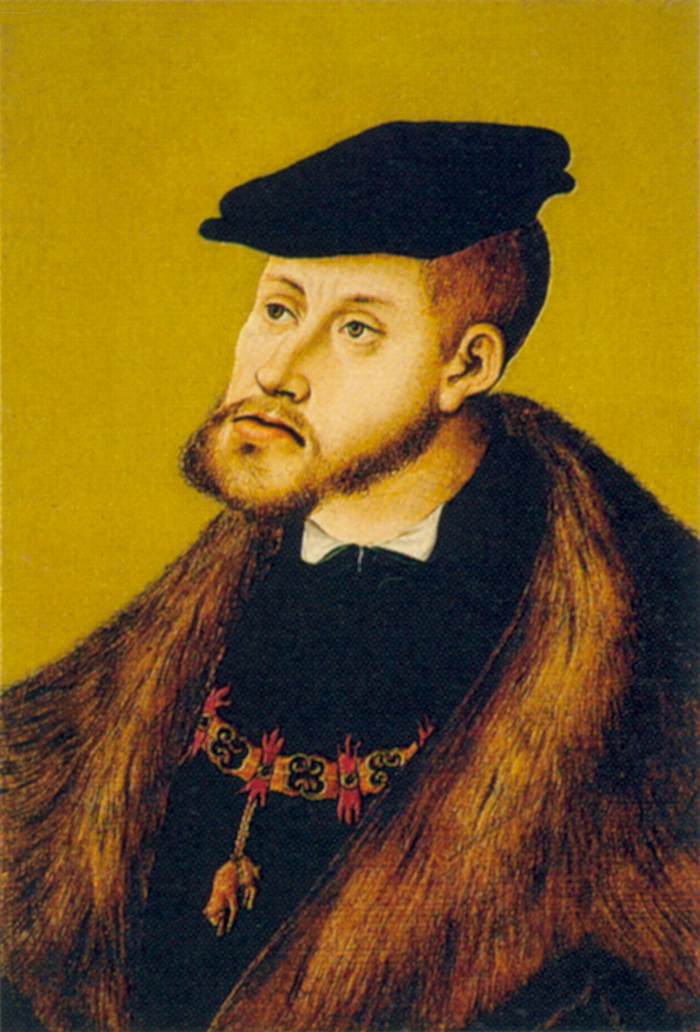 Portræt af Carlos V